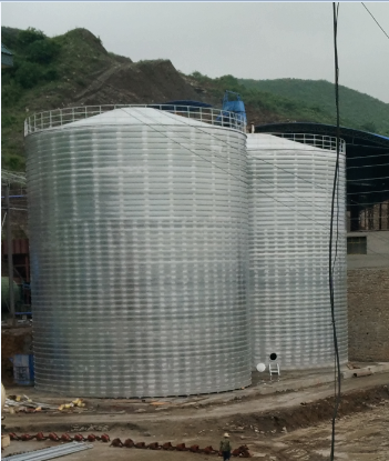 罗江粮食钢板仓的安装全过程不用热焊接